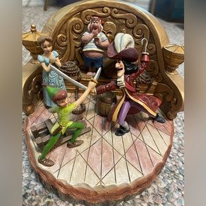 Jim Shore Disney Showcase Peter Pan Figurine 6" Daring Duel Captain Hook Wendy
